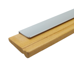 Coppia Morsetto Lega Di Alluminio E Verga In Legno Sagomato