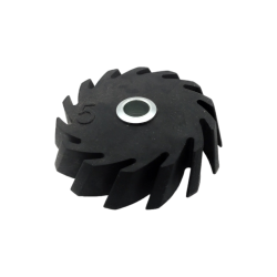 Gomma Portarocche Nera Elica Con Buccola Maxi "5"