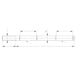 Perno Portarocche Derulé Diametro 12x240mm Con Tracce
