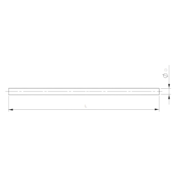 Perno Per Portarocche Diametro 12x220mm Fresato