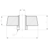 Bobbin Holder Screw Rubber