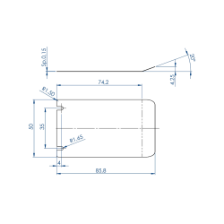 Chrome-plated Brake-blade For Weft Brake - Sarfati