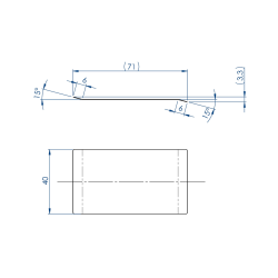 Dornier Chrome-plated Brake-blade For Weft Brake - Double Fold