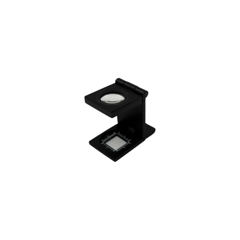 Lente contafilo in ottone 10x10