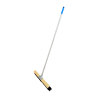 Single Cleaning Broom With Black Bristles and Aluminum Handle