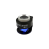 Aluminum thread counter lens with 2 light shades